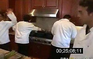 Busty Chef tackles the head cooks big dick
