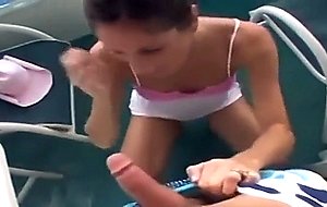 Sexy slut sucking dick at a cruise ship