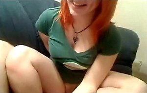 Redhair shows her ass