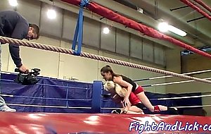 Wrestling babe rimming pretty dykes asshole