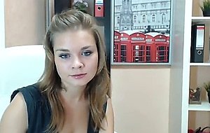 Russian beauty strips naked on cam