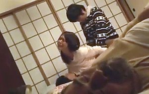 Japanese accidental taboo mom and sons