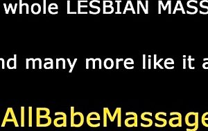 Lesbian fingers masseuse