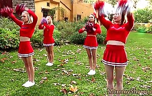 Bigtits stepmom fingering teen cheerleader