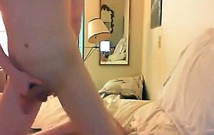Stunning tranny has hard orgasm on cam
