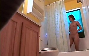 Sexy sister showering