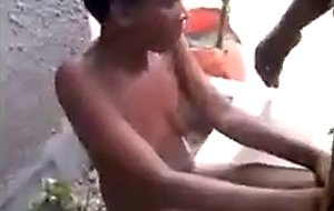 African naked young witch caught, longer version (  to
