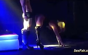 Flexible lapdance on venus show stage