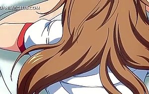Big nippled anime girl pussy nailed hardcore in bed