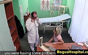 Busty euro patient creampied by doctor
