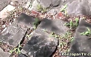 Japanese outdoor pissing
