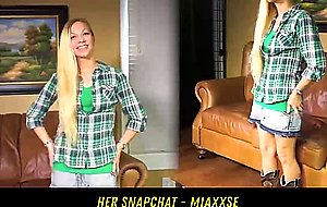 Amateur On Casting Couch Gets Dirty HER SNAPCHAT MIAXXSE
