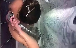 Wife naked and shower
