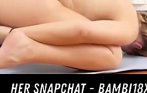 Yoga Teen Toys Her Meaty Cunt HER SNAPCHAT BAMBI18XX