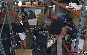 Sexy milf convinced to have sex with pawn man for cash