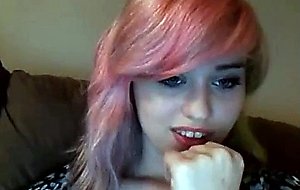 Cute emo girl first time on chatroulette