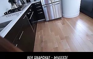 Horny GF Fucked While Cleaning HER SNAPCHAT MIAXXSE