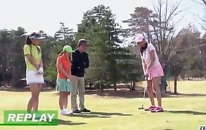 Subtitled uncensored hd japanese golf outdoors exposure