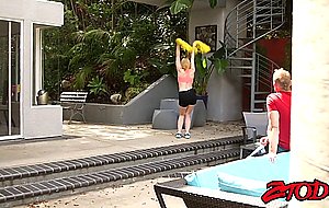 Strawberry blonde teen cheerleader takes a big size creampie porno videos