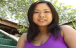 Asian with giant tits posing in shirt and bikini porno videos
