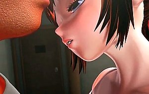 Anime anime sex doll fucks a giant cock in tight cunt