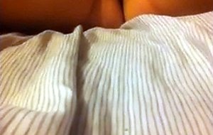 Daddys little slut plays with pussy