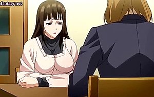 Big boobed anime babe gets cunt licked