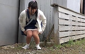 Teen outdoor piss and fuck