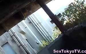 Outdoor japanese pissing