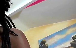 Slim black ex girlfriend mounted and doggystyle fucking