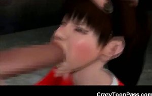 3D Girl Throated by an Ogre