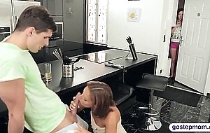 Stepmom teaches teen how to suck and fuck like a pro