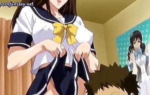 Anime bitch with curvy ass gets licked