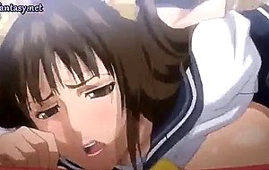 Anime bitch with curvy ass gets licked