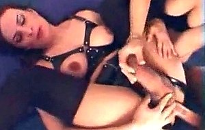 Threesome with a ladyboy in lingerie