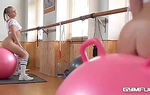 Gym fuck with wet tight pussy teen milana blanc fucking freaky vibrator ball