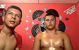 Two latin gay guys raw anal fuck