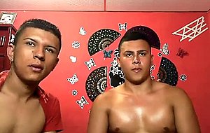 Two latin gay guys raw anal fuck