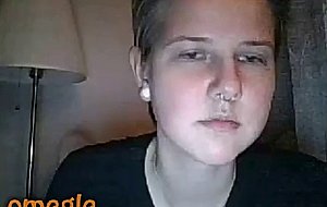 Omegle short haired cutie non naked  