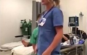 Nurse flashing during live procedure