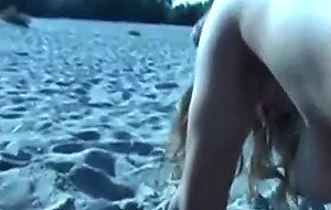 French swingers group sex on beach  