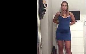 Exposed and humiliated tanned blonde  