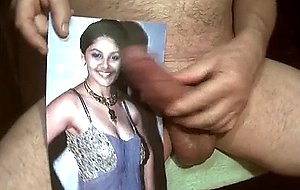 Facial cumshot  in her open mouth  