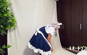 Japanese cosplay photoshoot wetting  