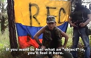 Latin female rebels kidnaps and fucks reporter  