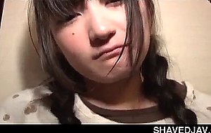 Skinny japanese teen sex slave pussy teased up her skirt