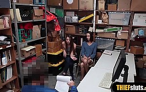 Nasty teen thieves got caught and fucked  