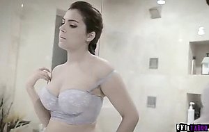 Housemaid cleans the floors and a cock!  