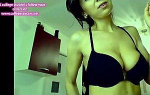 Teen ex-gf showing off her titties on cam