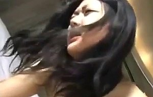Amateur asian with sexy eyes gets fucked  